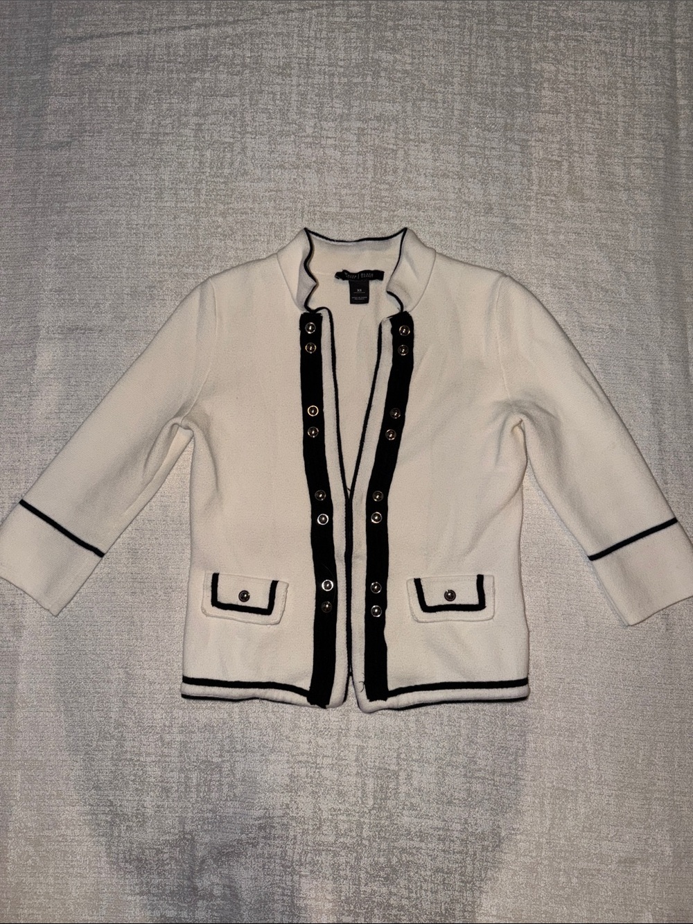 White House Black Market Studded Knit Cardigan